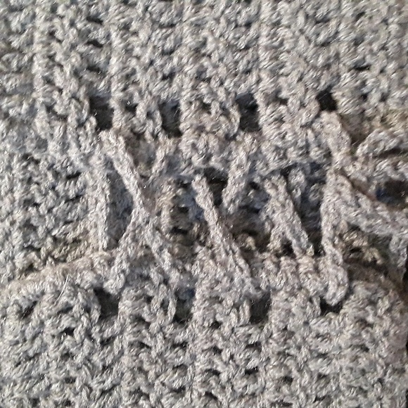 Handmade Crochet Gray Basic Halter top corset back size large - Picture 4 of 4